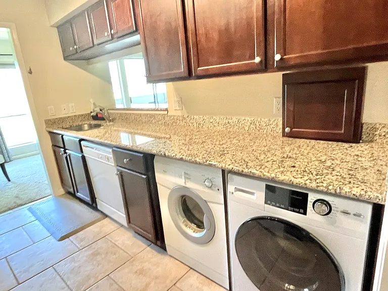 Washer, dryer and dishwasher included in unit