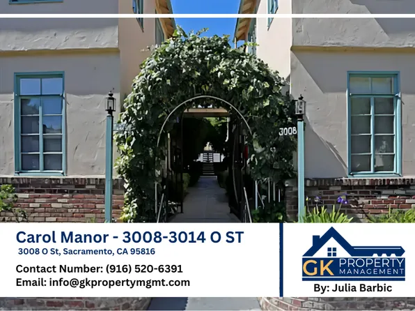 Carol Manor - 3008-3014 O ST, 3008 O St #22, Sacramento, CA 95816