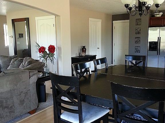 view from dining french door