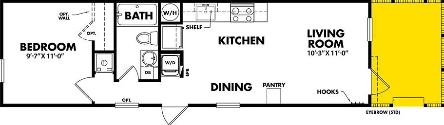1 bed, 465 sqft, $975 — Photo 4