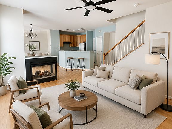 Living Room-virtually staged