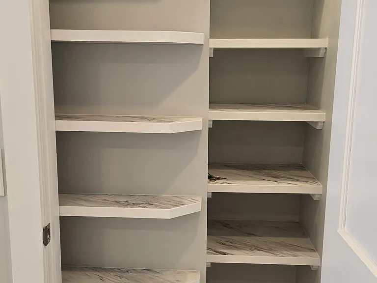 Pantry shelves