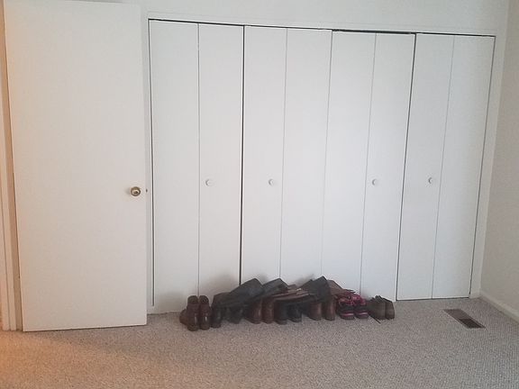 Master bedroom closets