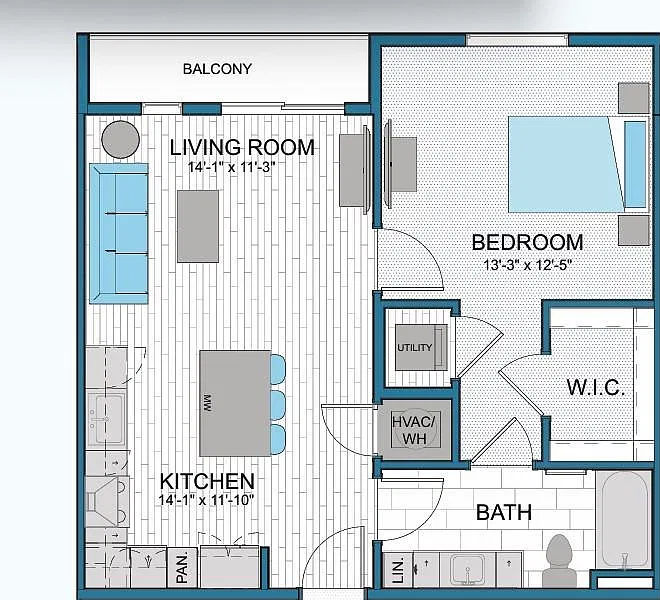 1 bed, 1.0 bath, 725 sqft, $1,750 — Photo 4