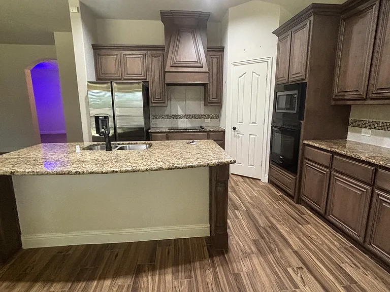 Kitchen with walk in pantry