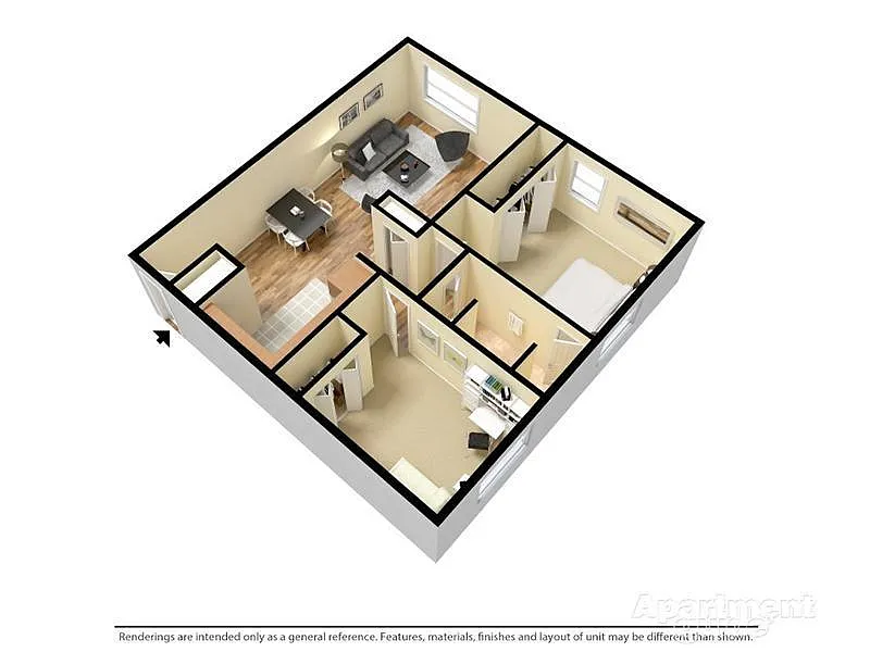 Floor plan 2 Bed