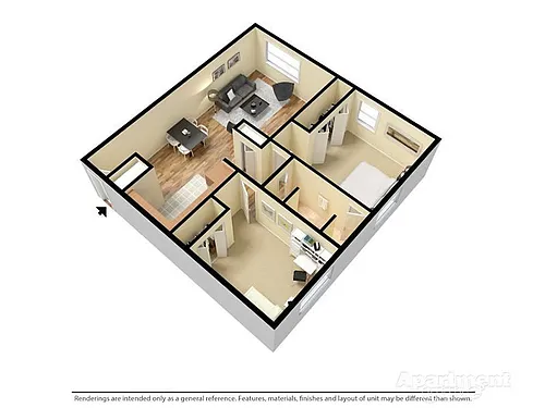 Floor plan 2 Bed