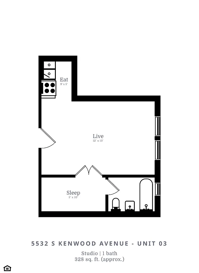 Floor plan Studio (A2)