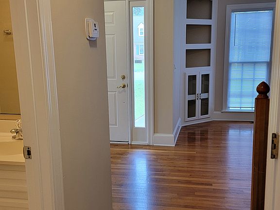 View from half bath on left to formal dining