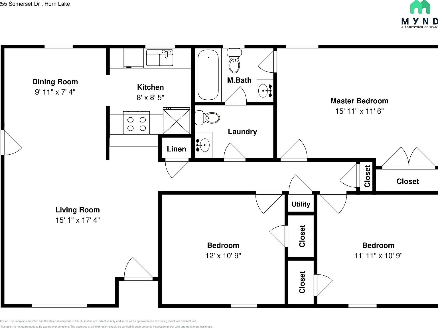 3 bed, 1.5 bath, 1281 sqft, $1,515 — Photo 2