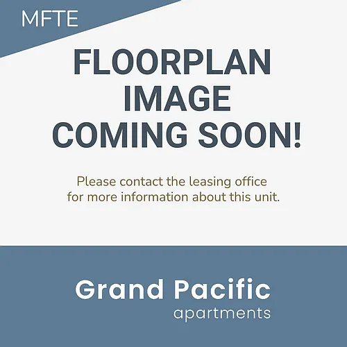 Floor plan 1x1 - Tacoma MFTE