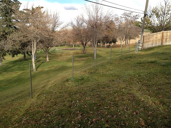 Fully fenced w/gate to park