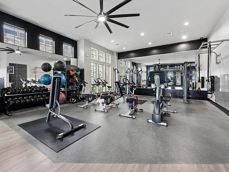 State-of-the-art fitness center with cardio and strength equipment