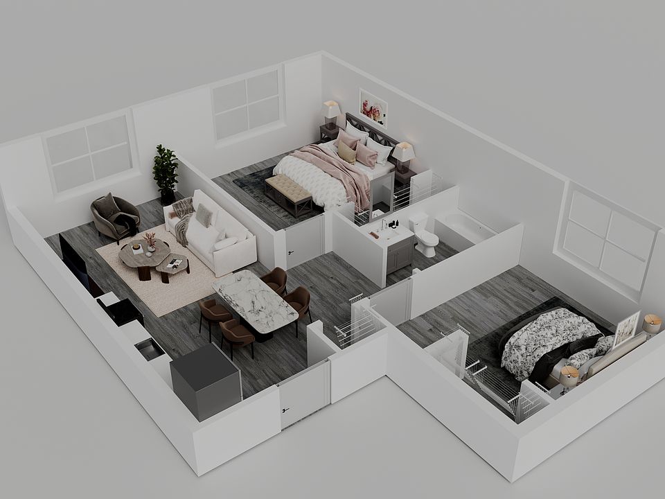 Two - Bedroom, 1 - Bathroom