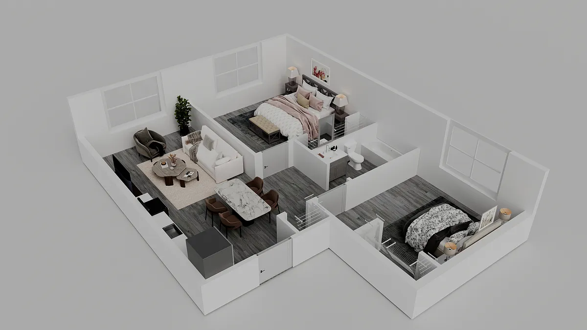Floor plan 2 Bedroom