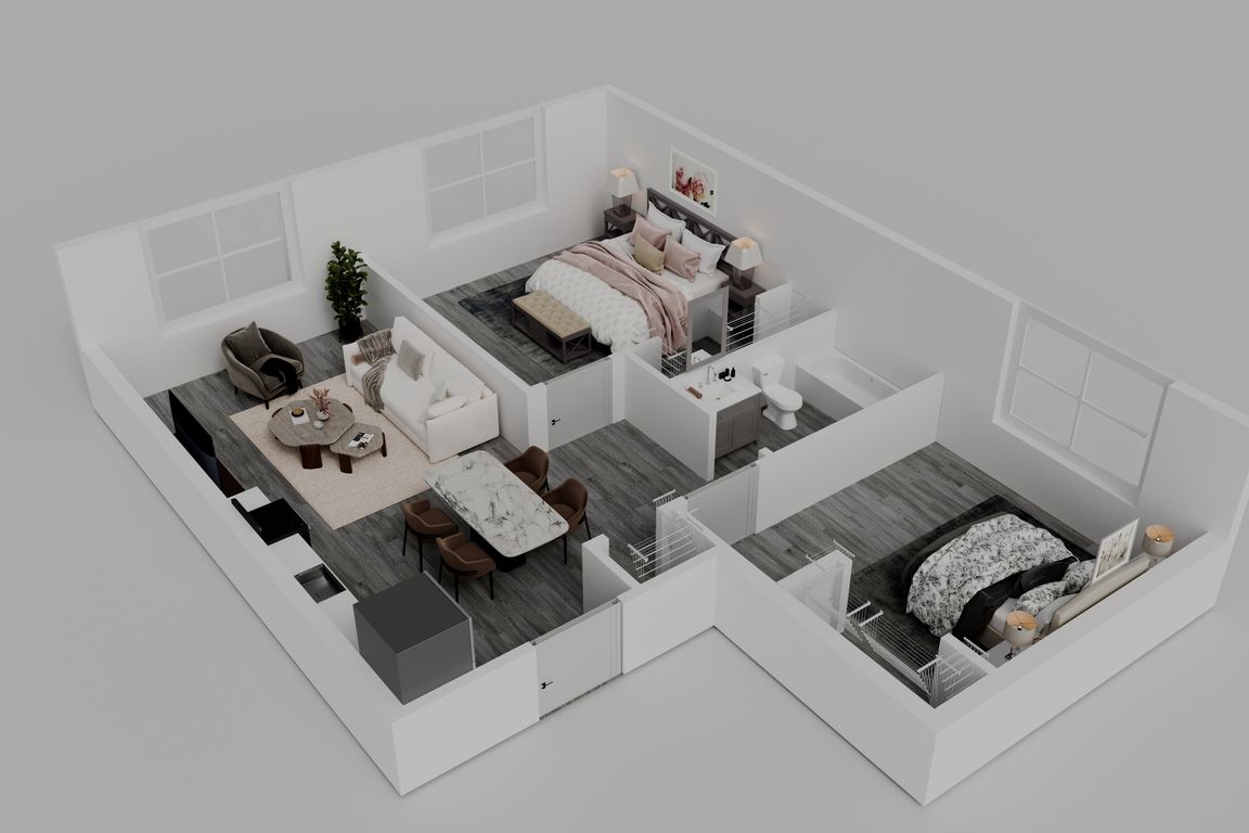 Two - Bedroom, 1 - Bathroom