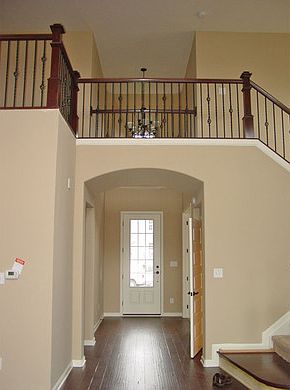 The Mason B Foyer with hardwood floors