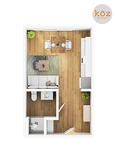 Floor plan Studio A