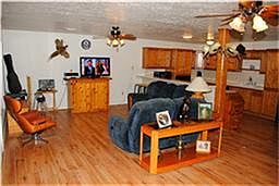 Opened living area and lovely kitchen.
