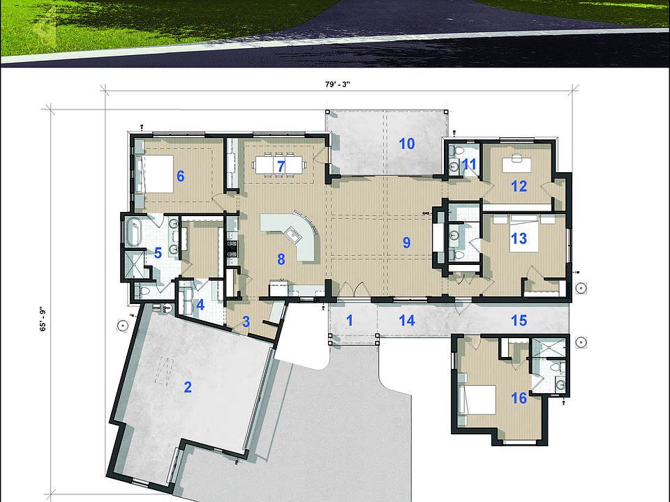 Front Elevation & Floor Plan