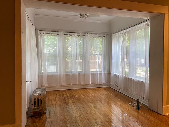front sunroom connects to living room