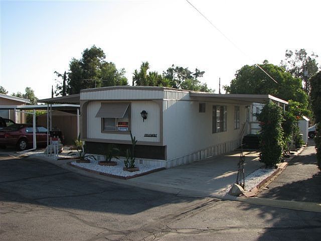Front of Mobile Home