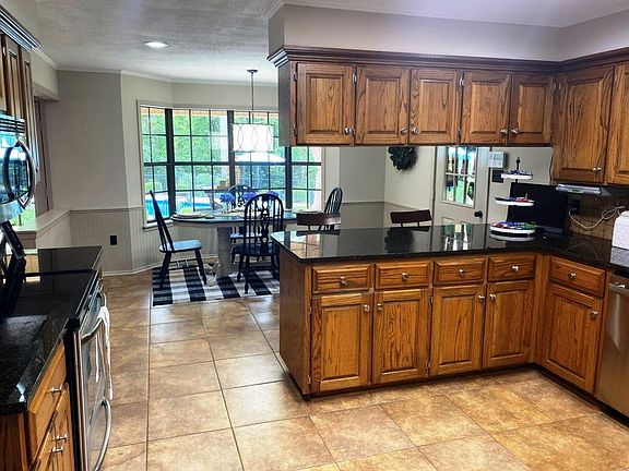 kitchen with granite countertops