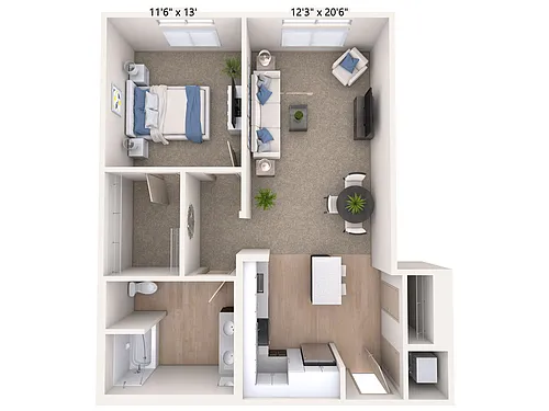 Floor plan A6-B-Two