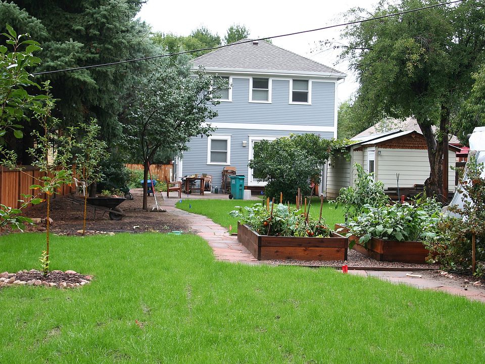 back yard & rear of house