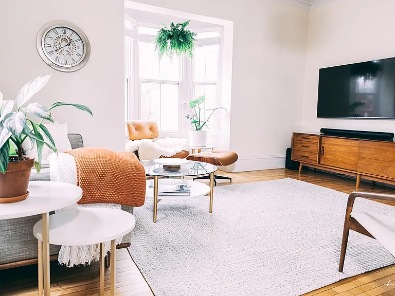 This room also includes a 65 inch smart television.