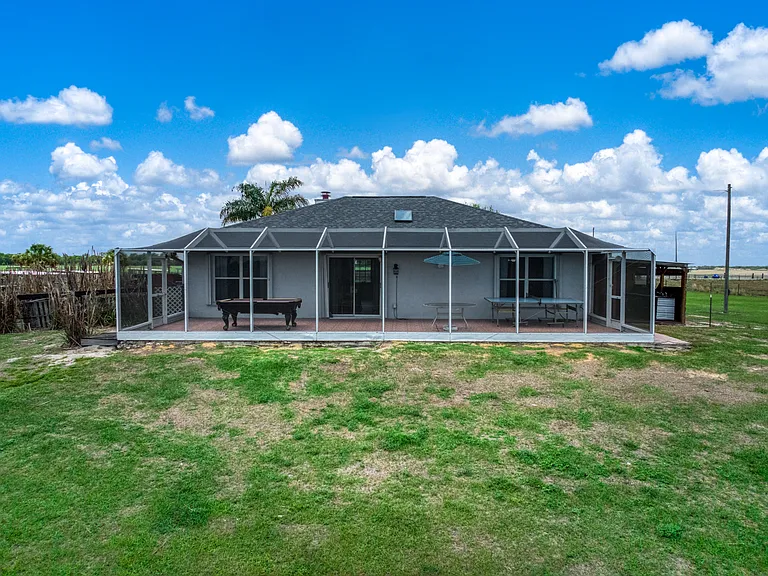 Back view of the main house