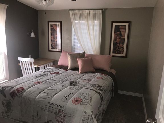 One of the three bedrooms