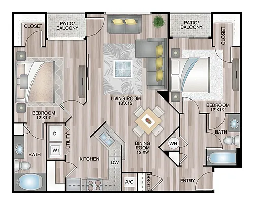 Floor plan The Williamsburg
