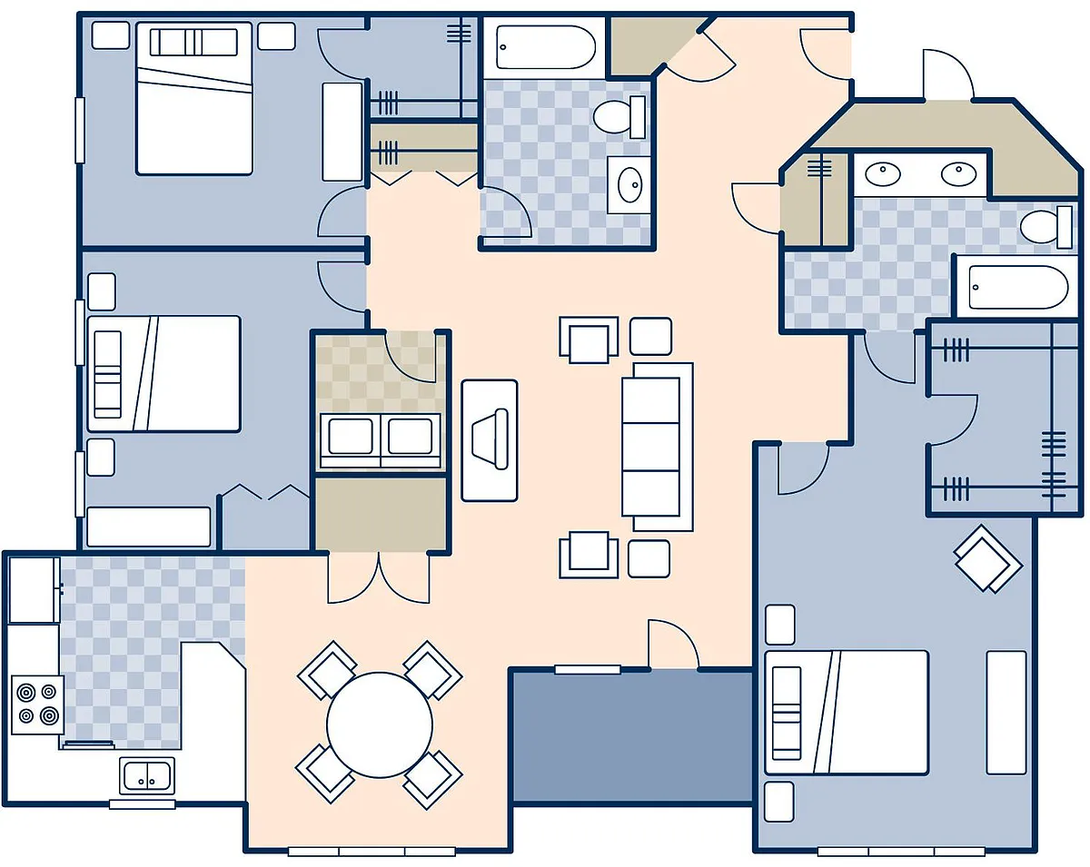 Floor plan Chestnut Apartment