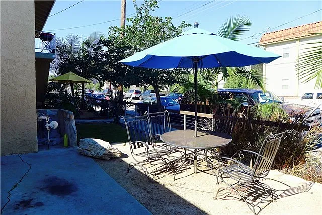 One of 3 patio areas