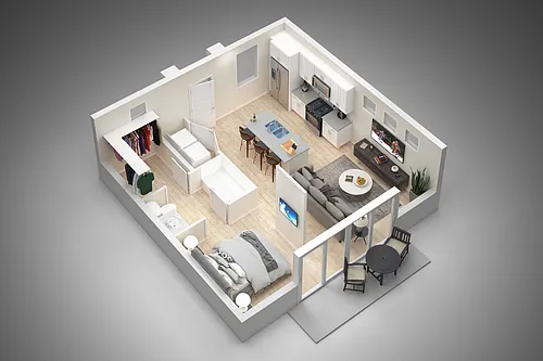 Floor plan Studio