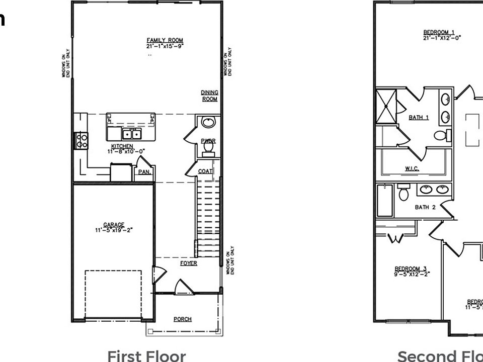DILLON Plan, Townes at Merrimack, Moncks Corner, SC 29461 Zillow