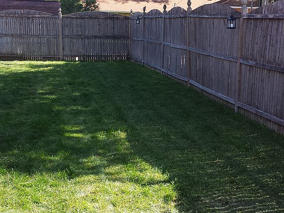 Fenced in Back Yard