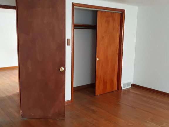 Hardwood flooring and sliding closet doors