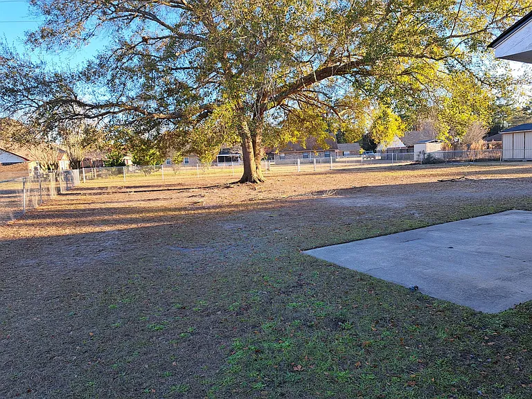 Huge fenced-in-backyard