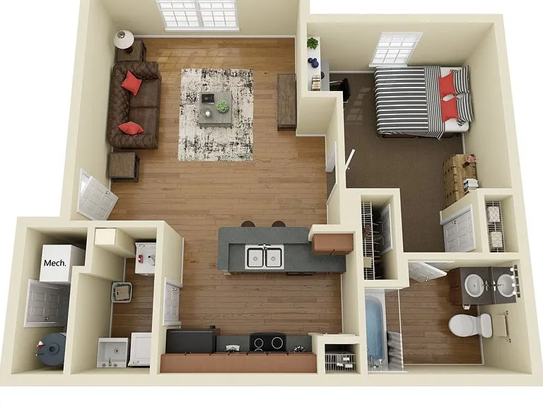1 bed 1 bath 1 bed 1 bath