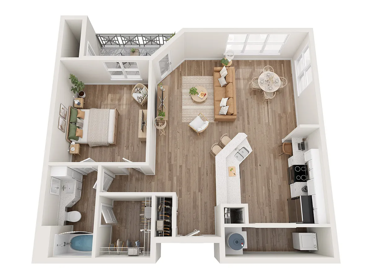 Floor plan Hideaway Renovated