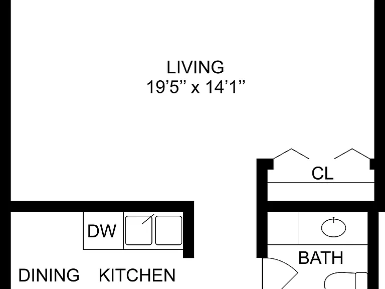 East | Studio Floorplan East | Studio Floorplan