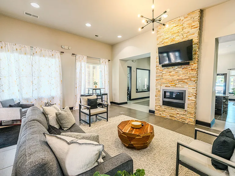 Relax, socialize, or just enjoy the stylish stone fireplace. The Clubhouse Lounge is your comfortable escape.