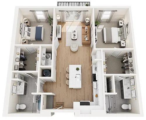 Floor plan 2C