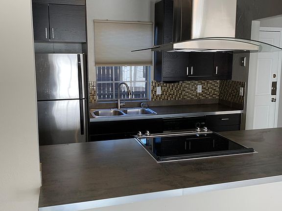 Kitchen open to the dining and living room