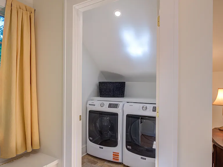 Laundry room, new washer and dryer, upstairs.