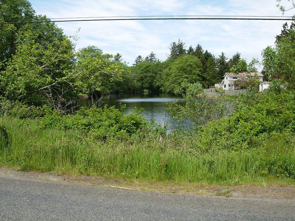 Property is to left of lake