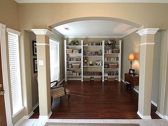 Formal living, shelves stay