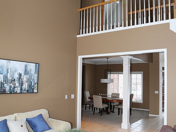 Open concept living, dining